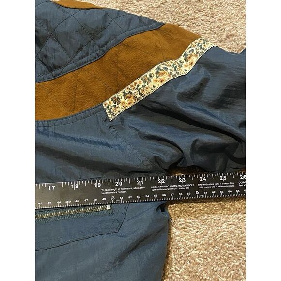 Vintage Julia Michaels Ski Jacket Winter Coat Hood Fur Trim Floral Y2K 90s - Picture 16 of 16
